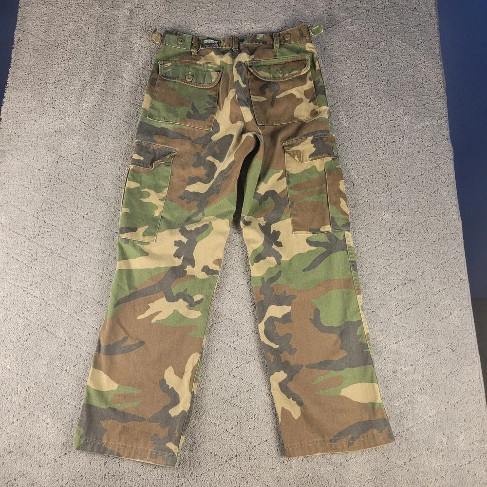 Vintage SafTBak Pants Mens 32x30 Camo Cargo Hunting Streetwear Made In USA
